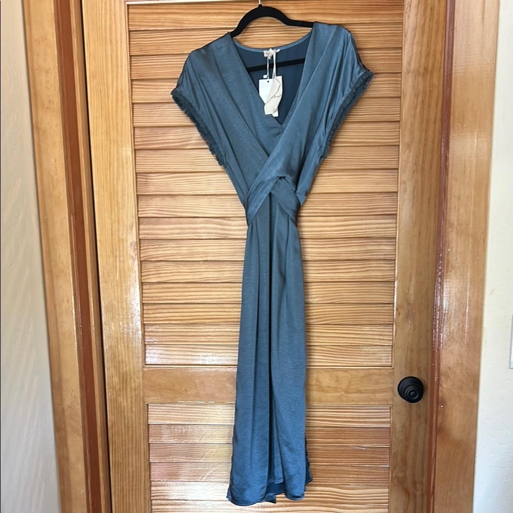 Hem & Thread Blue Midi Dress